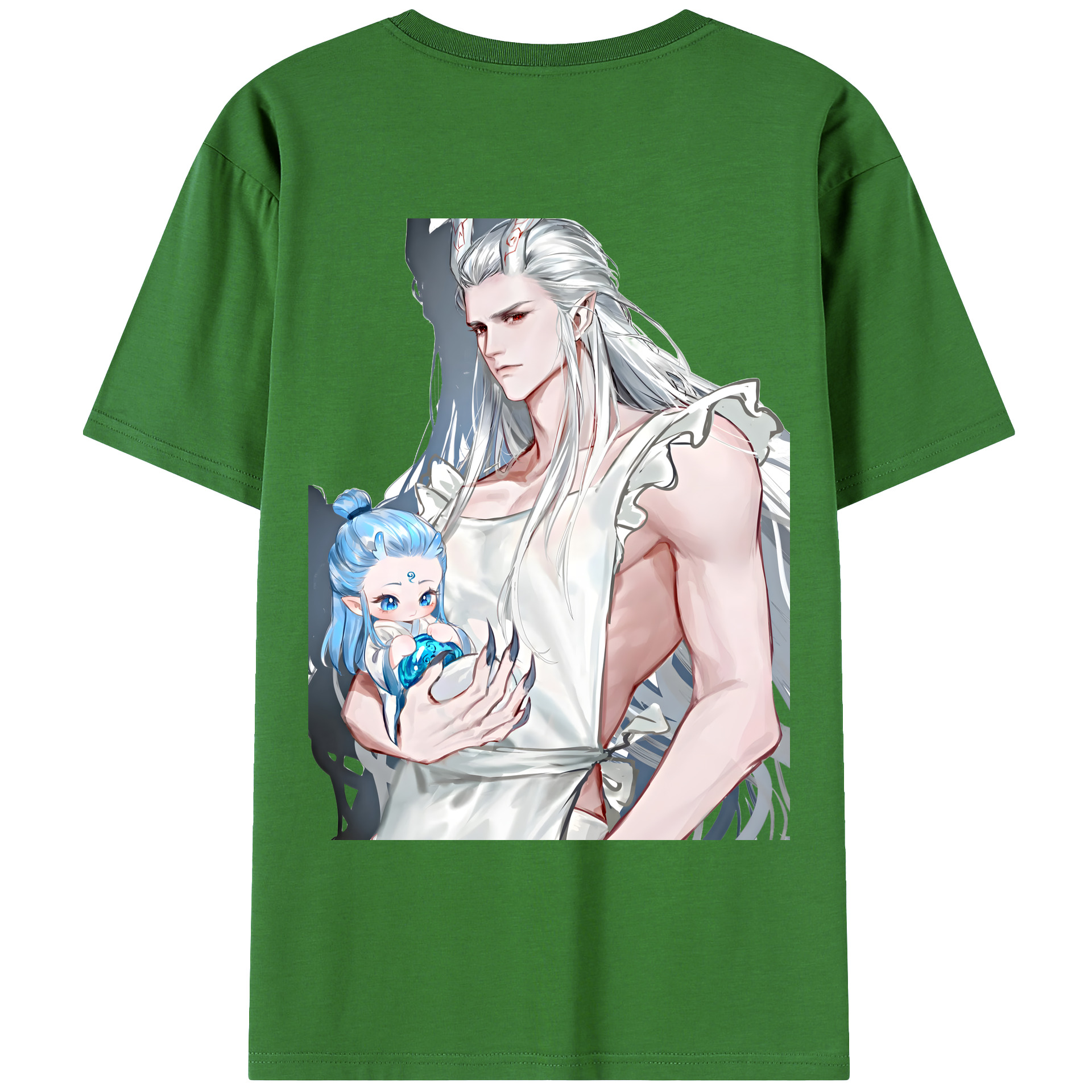 （画像用） Ne Zha 2 ナタ 魔童の大暴れ レディース半袖Tシャツ(バックプリント)